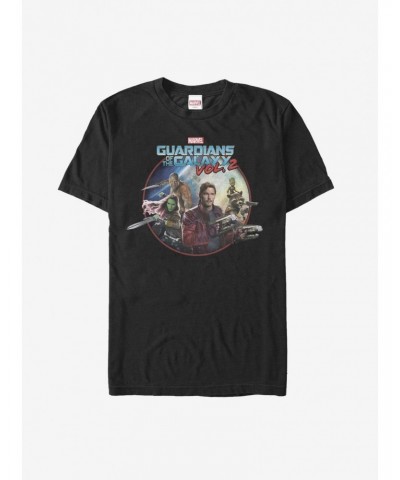 Marvel Guardians of the Galaxy Vol. 2 Team Round T-Shirt $7.07 T-Shirts