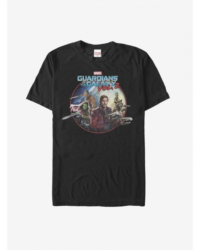 Marvel Guardians of the Galaxy Vol. 2 Team Round T-Shirt $7.07 T-Shirts