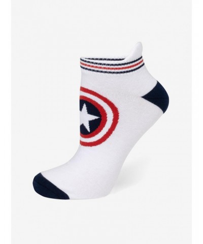 Marvel Captain America White Ankle Socks $4.13 Socks