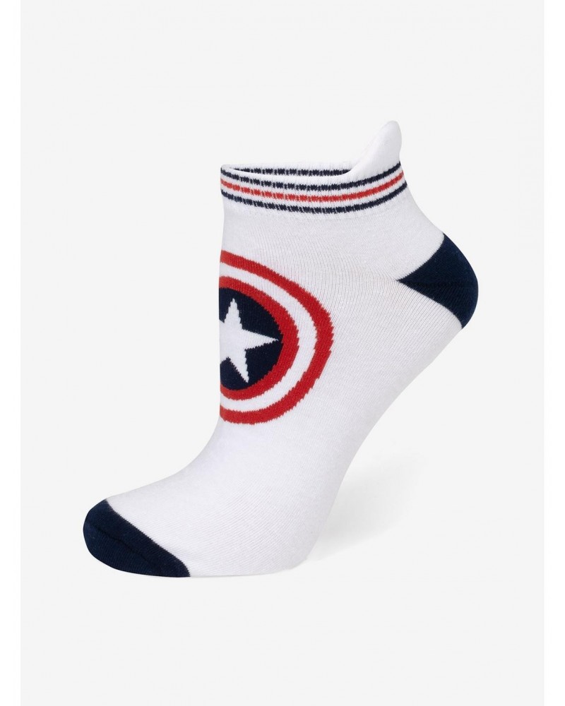 Marvel Captain America White Ankle Socks $4.13 Socks