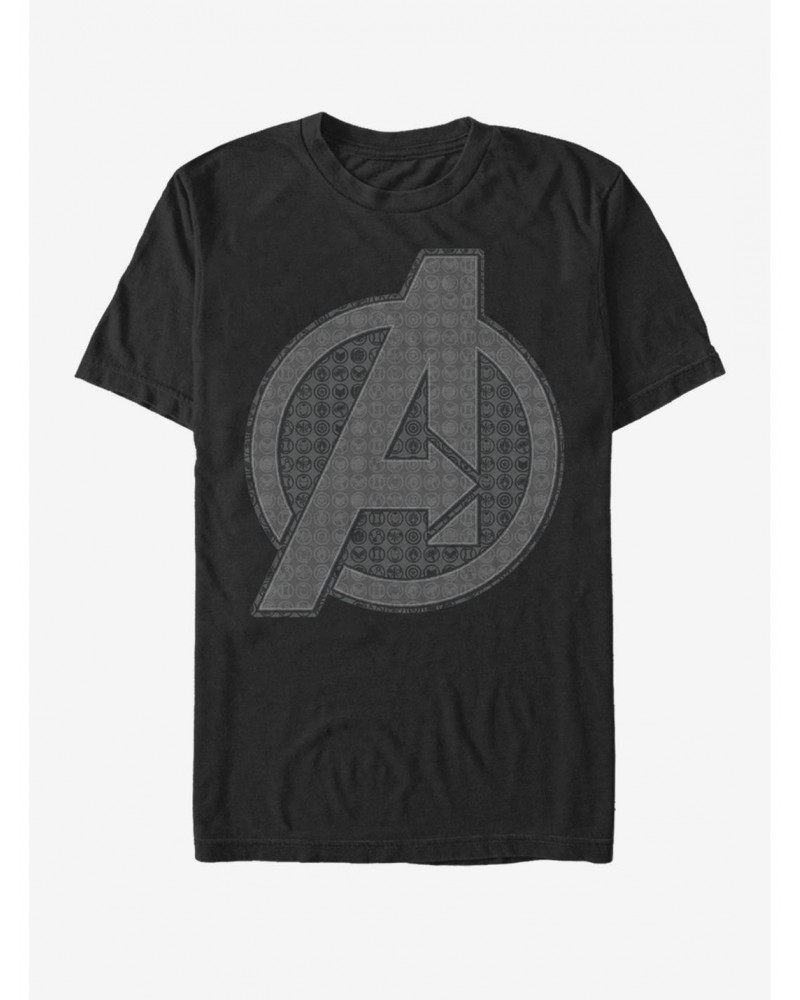 Marvel Avengers: Endgame Endgame Grayscale Logo T-Shirt $7.65 T-Shirts