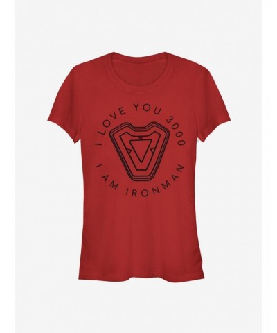 Marvel Avengers: Endgame Iron Man's Heart Girls T-Shirt $6.37 T-Shirts