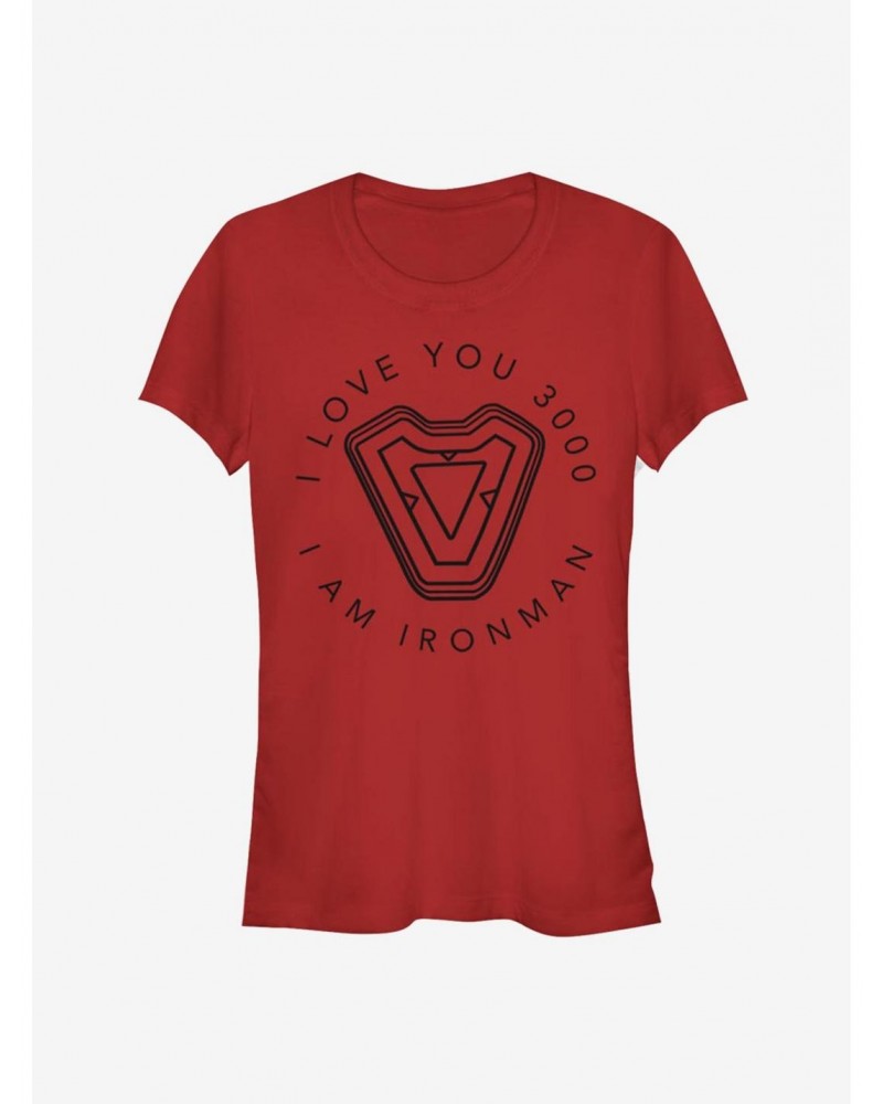 Marvel Avengers: Endgame Iron Man's Heart Girls T-Shirt $6.37 T-Shirts