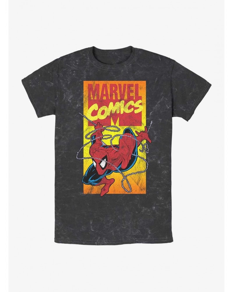 Marvel Spider-Man 90's Spidey Mineral Wash T-Shirt $9.12 T-Shirts