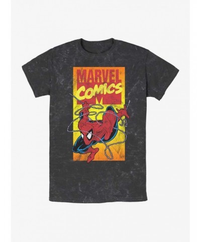 Marvel Spider-Man 90's Spidey Mineral Wash T-Shirt $9.12 T-Shirts