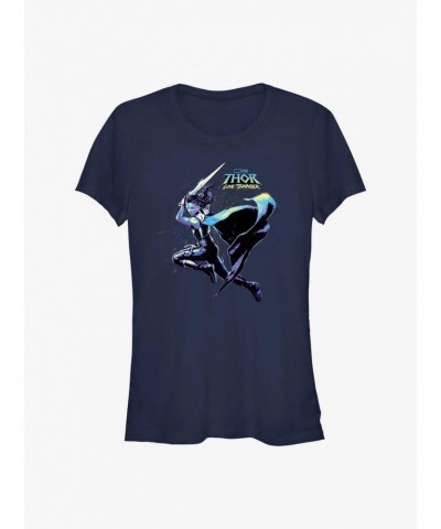 Marvel Thor: Love and Thunder Valkyrie Hero Shot Girls T-Shirt $6.77 T-Shirts