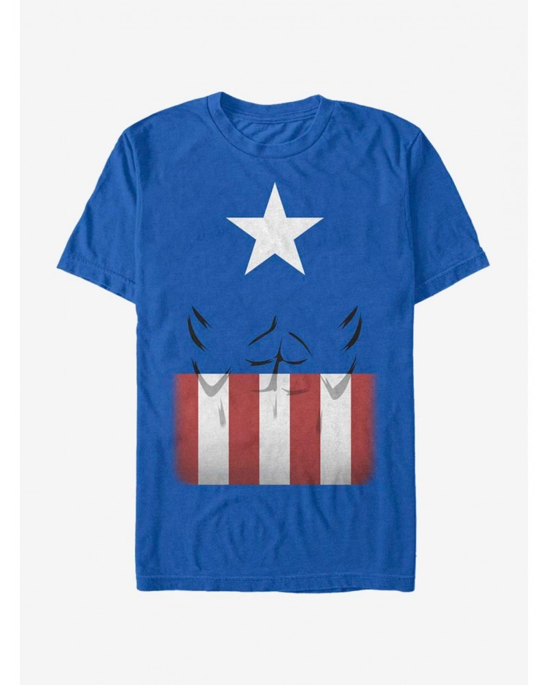 Marvel Captain America Simpler Captain Suit T-Shirt $7.46 T-Shirts