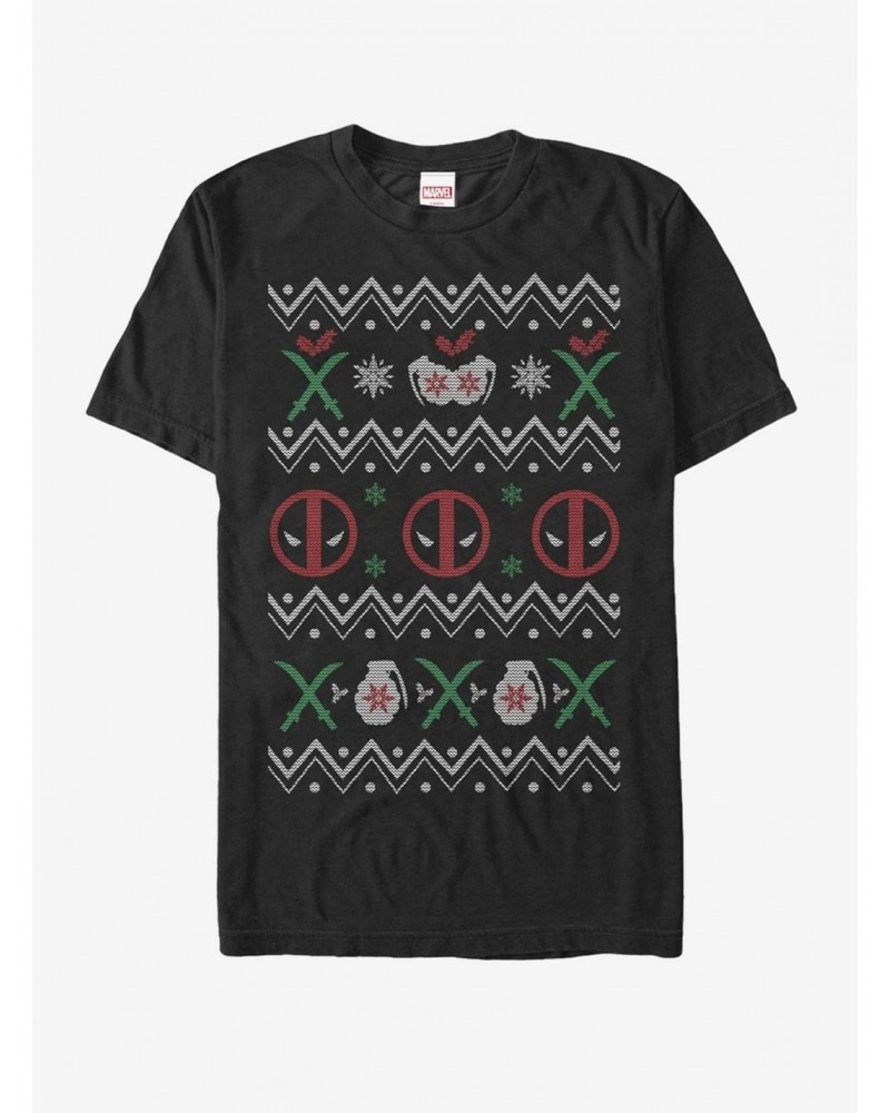 Marvel Deadpool Ugly Christmas Sweater T-Shirt $8.99 T-Shirts