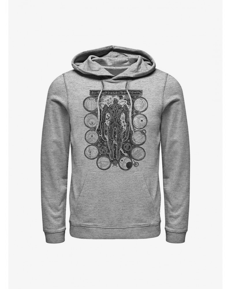 Marvel Eternals Wood Stamp Hoodie $17.60 Hoodies