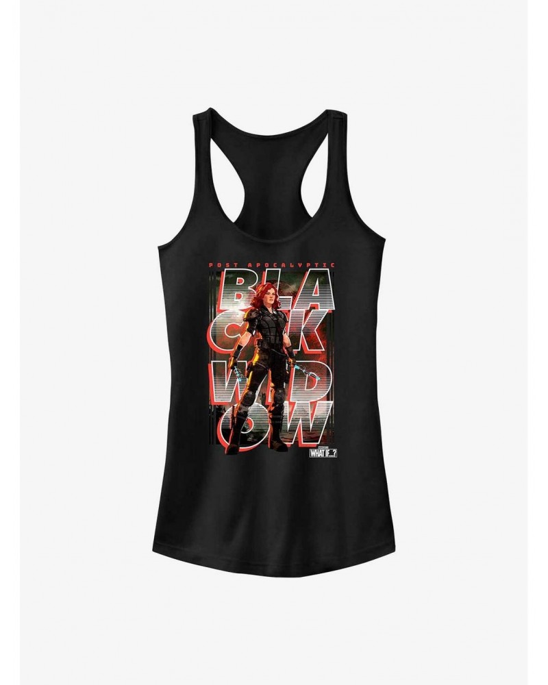 Marvel What If?? Black Widow Post Apocalyptic Key Art Girls Tank $8.76 Tanks