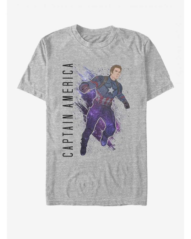 Marvel Avengers: Endgame Captain America Painted T-Shirt $7.46 T-Shirts