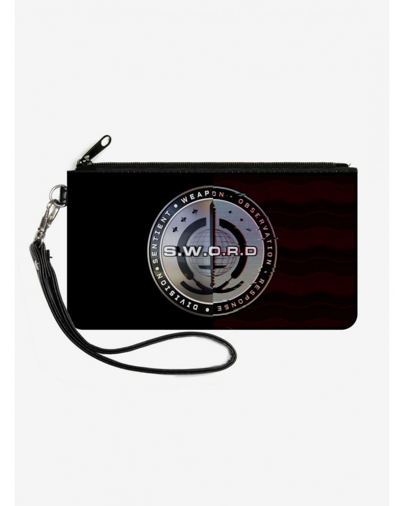 Marvel Wandavision Sword Logos Canvas Clutch Wallet $8.15 Wallets