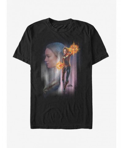 Marvel Captain Marvel Galaxy T-Shirt $5.74 T-Shirts