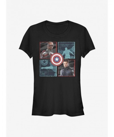 Marvel The Falcon And The Winter Soldier Hero Box Up Girls T-Shirt $9.16 T-Shirts