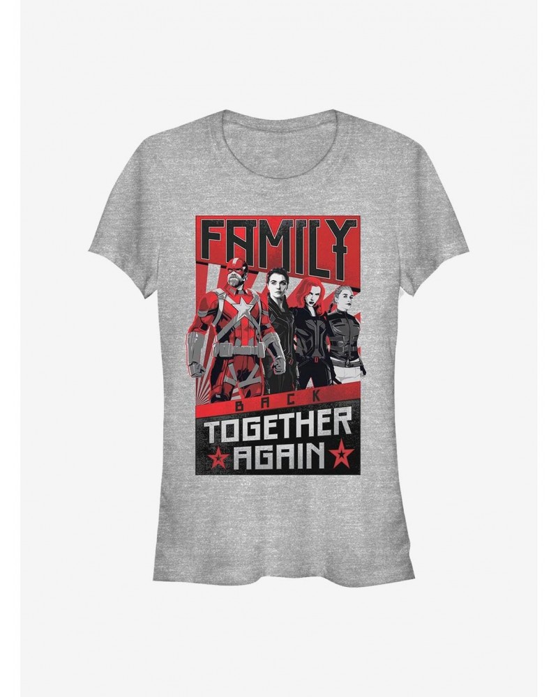 Marvel Black Widow Together Again Girls T-Shirt $7.77 T-Shirts