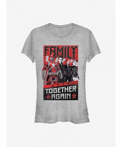 Marvel Black Widow Together Again Girls T-Shirt $7.77 T-Shirts