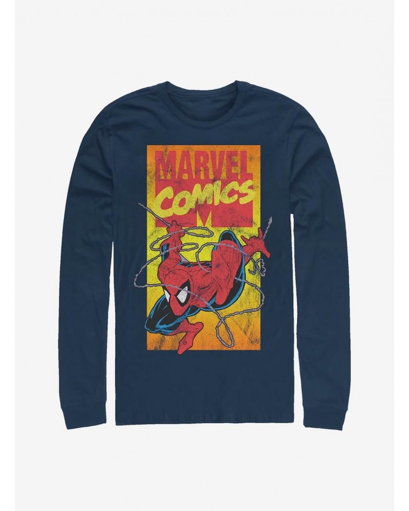 Marvel Spider-Man 90'S Spidey Long-Sleeve T-Shirt $11.58 T-Shirts