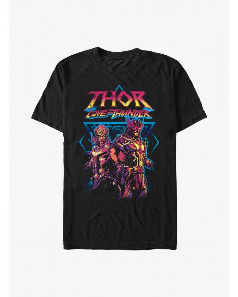 Marvel Thor: Love And Thunder Grunge Thunder T-Shirt $5.74 T-Shirts