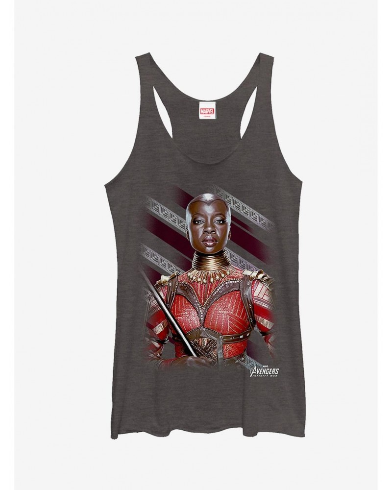 Marvel Avengers: Infinity War Okoye Stripe Girls Tanks $7.04 Tanks