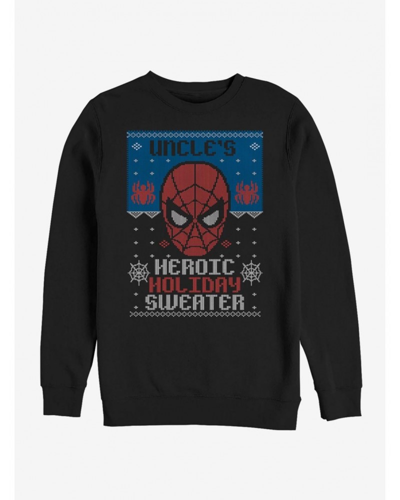 Marvel Spider-Man Holiday Sweater Uncle Sweatshirt $10.33 Sweatshirts