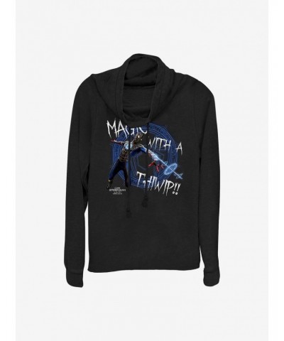 Marvel Spider-Man Magic With A Thiwip Cowlneck Long-Sleeve Girls Top $12.93 Tops