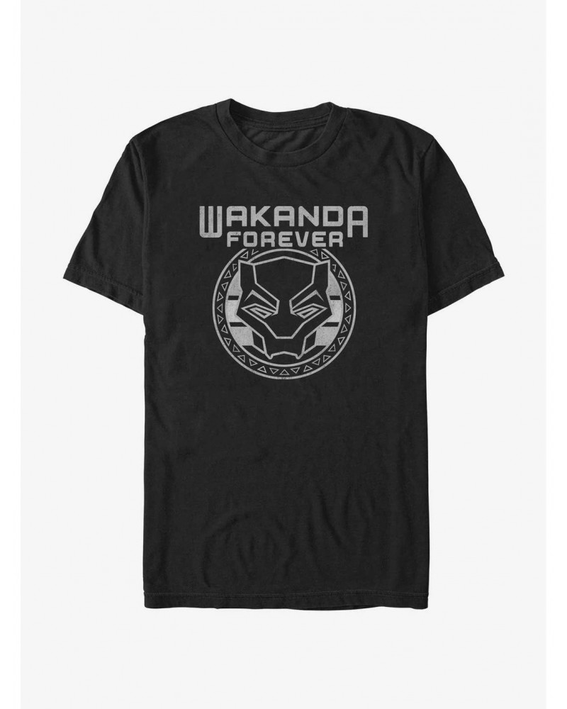 Marvel Black Panther Wakanda Forever Sigil T-Shirt $8.41 T-Shirts