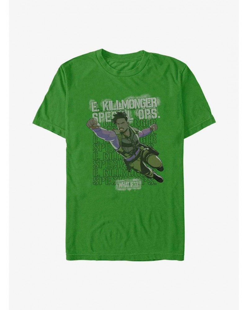 What If?? Erik Killmonger Army Brat T-Shirt $8.60 T-Shirts