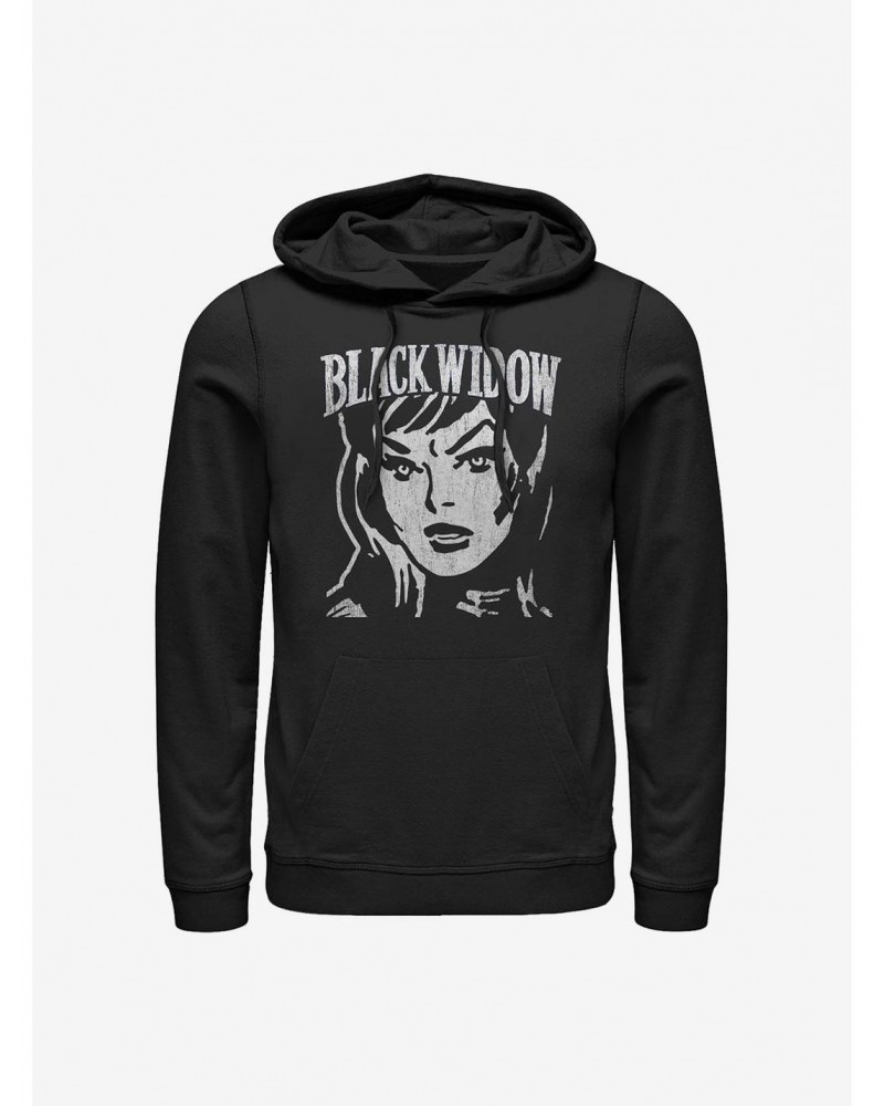 Marvel Black Widow Simple Block Hoodie $14.37 Hoodies