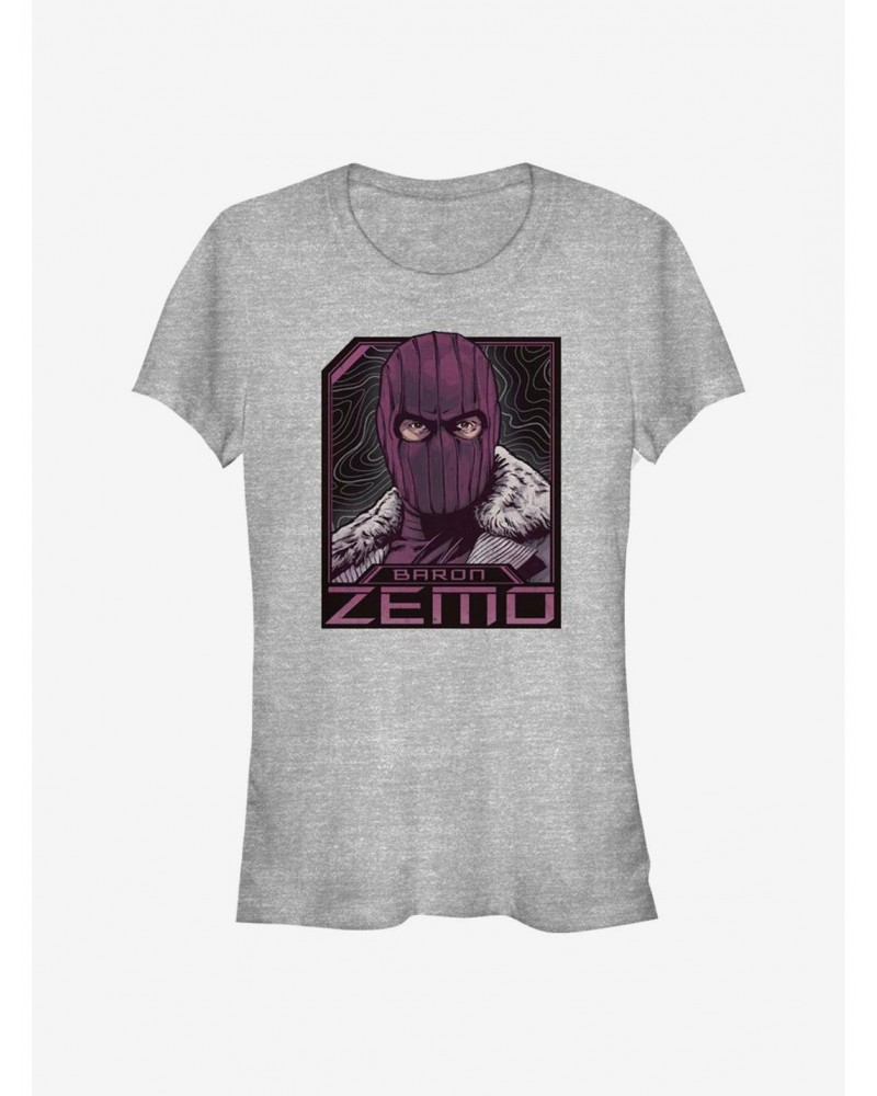 Marvel The Falcon And The Winter Soldier Badge Of Baron Zemo Girls T-Shirt $8.57 T-Shirts