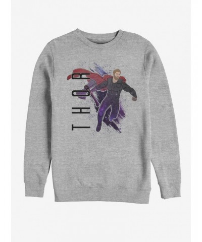 Marvel Avengers: Endgame Thor Painted Sweatshirt $13.58 Sweatshirts