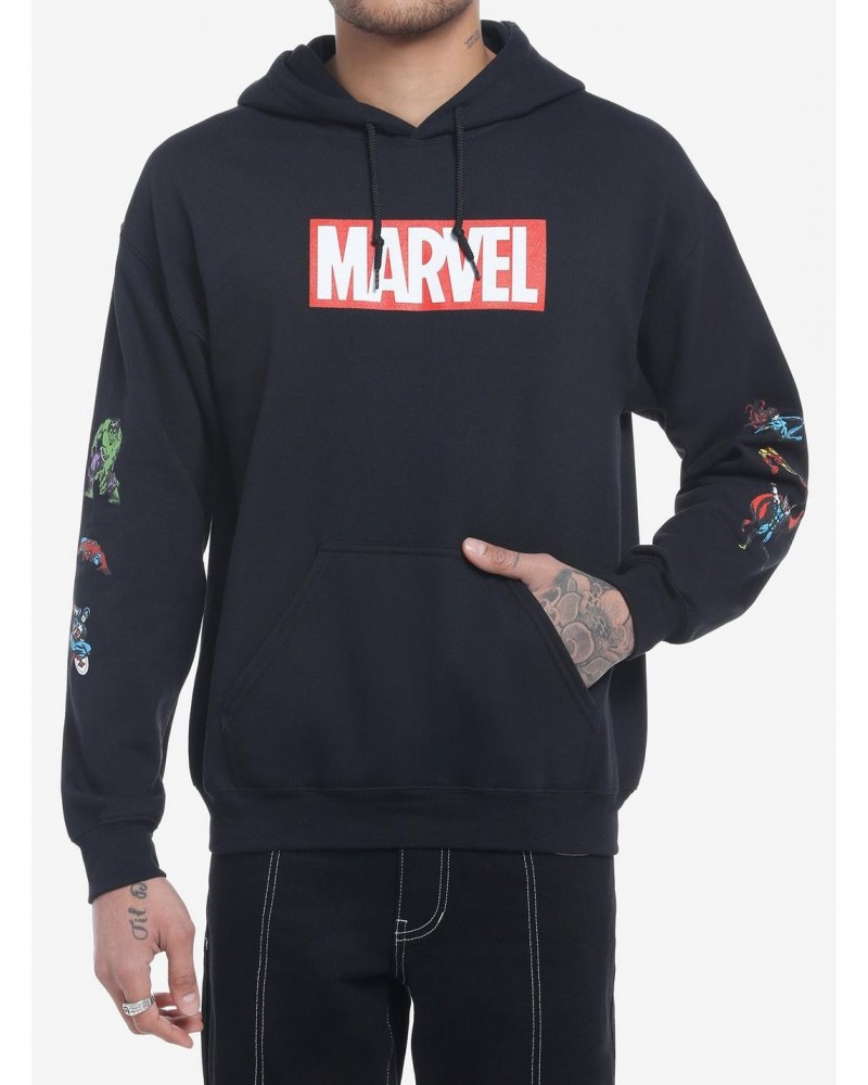 Marvel Logo & Characters Hoodie $7.98 Hoodies