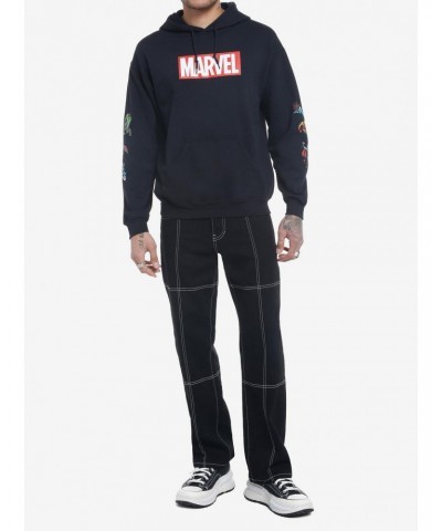 Marvel Logo & Characters Hoodie $7.98 Hoodies